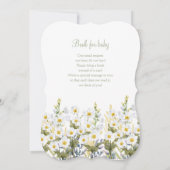 Baby shower invitations with an adorable  fawn. 招待状 (裏面)