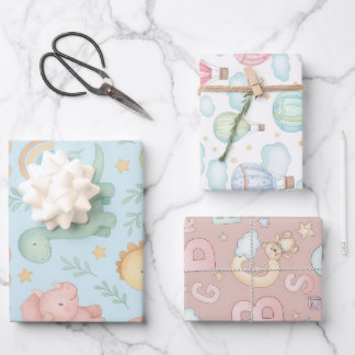 Baby Shower & Kids Birthday Wrapping Paper ラッピングペーパーシート