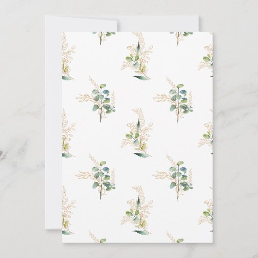 Baby Shower Koala Invitation 招待状 (裏面)