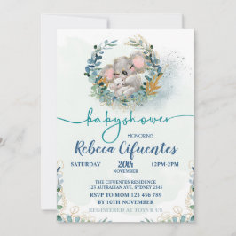 Baby Shower Koala Invitation 招待状