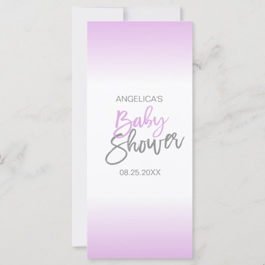 BABY Shower Lavender Purple Elephantのご要望 (裏面)