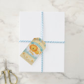Baby Shower Lion  custom name – Cute Safari Jungle ギフトタグ (より糸付き)