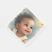 Baby Shower Napkin – A Little Star Baby Design スタンダードランチョンナプキン (角)