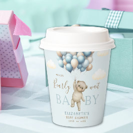 Baby Shower Paper Cups – Bear & Balloons  紙コップ