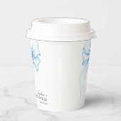 Baby shower paper cups with a delicate bow. 紙コップ (右)