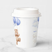 Baby Shower Paper Cups with teddy bear. 紙コップ (右)