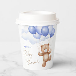 Baby Shower Paper Cups with teddy bear. 紙コップ