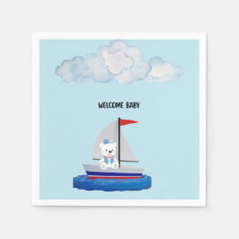 Baby Shower Paper Napkins スタンダードカクテルナプキン