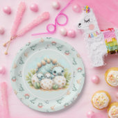 Baby Shower Paper Plate Dinosaur Dino Mite Party ペーパープレート (パーティー)