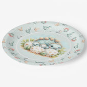 Baby Shower Paper Plate Dinosaur Dino Mite Party ペーパープレート (アングル)