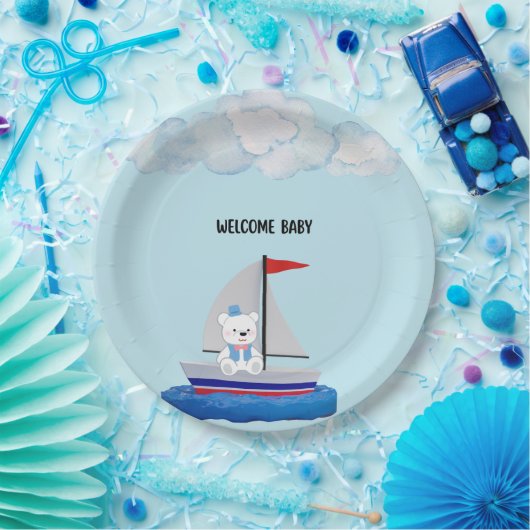 Baby Shower Paper Plates ペーパープレート (パーティー)