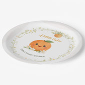 Baby Shower Paper Plates A Little Cutie ペーパープレート (アングル)
