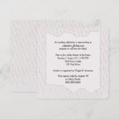 Baby Shower Pastel Polka Dots 招待状 (正面/裏面)