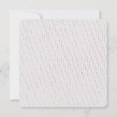 Baby Shower Pastel Polka Dots 招待状 (裏面)