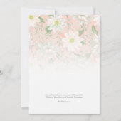 Baby Shower Peach Floral Botanical Photo (裏面)