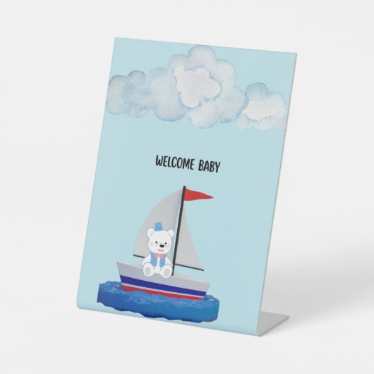 Baby Shower Pedestal Sign 台座サイン (正面)