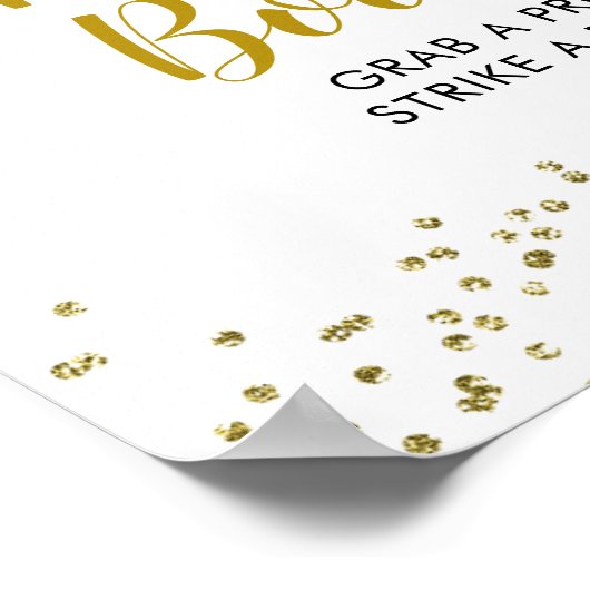 Baby Shower Photo Booth ポスター (角)