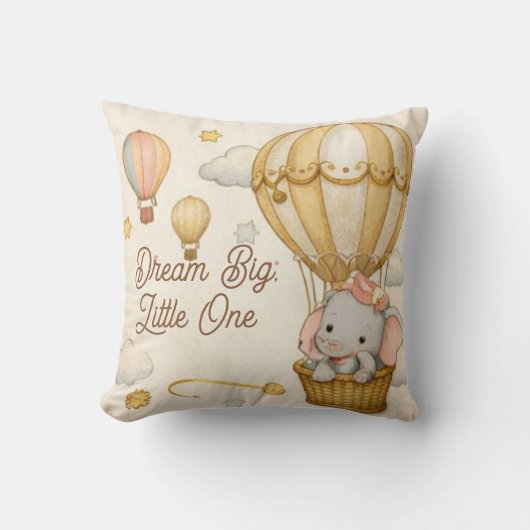 baby shower pillow | nursery decor | exploring クッション (正面)