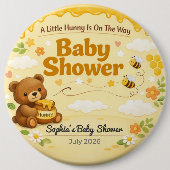 Baby Shower Pin | Little Hunny | Teddy Bear 缶バッジ (正面)