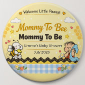 Baby Shower Pin | Mommy To Bee | Little Peanut 缶バッジ (正面)