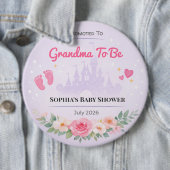 Baby Shower Pin | Promoted Grandma | Party Favor 缶バッジ (インサイチュ)