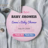 Baby Shower Pin | Team Girl | Team Boy | Favor 缶バッジ (インサイチュ)