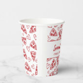 Baby Shower Pizza Party Italian Special Delivery 紙コップ (右)