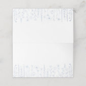 Baby Shower Place Cards | Dusty Blue Wildflower プレイスカード (外部開封)