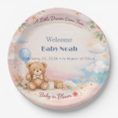 Baby Shower Plates | Bloom Dream Theme ペーパープレート (正面)