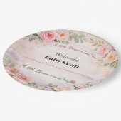Baby Shower Plates | Blossom Dream Theme ペーパープレート (アングル)
