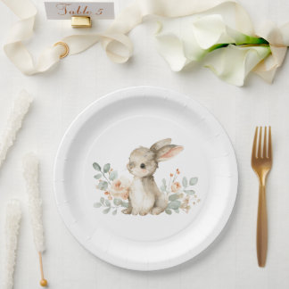 Baby Shower Plates Bunny Themed Baby Shower ペーパープレート