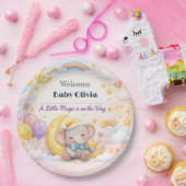 Baby Shower Plates | Magic Moon Theme ペーパープレート (パーティー)