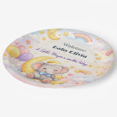 Baby Shower Plates | Magic Moon Theme ペーパープレート (アングル)