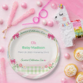 Baby Shower Plates | Sweet Celebration Theme ペーパープレート (パーティー)