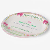 Baby Shower Plates | Sweet Celebration Theme ペーパープレート (アングル)