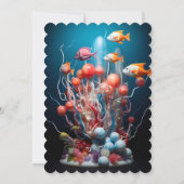 baby shower pour fille 招待状 (裏面)