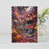 baby shower pour fille 招待状 (スタンド正面)