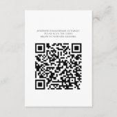 Baby Shower Registry Card with QR Code Minimalist エンクロージャーカード (正面)