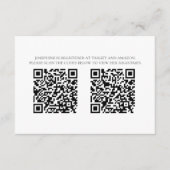 Baby Shower Registry Card with QR Codes Minimalist エンクロージャーカード (正面)