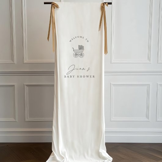 Baby Shower Sign, Baby stroller decorations, custo 横断幕