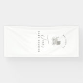 Baby Shower Sign, Baby stroller decorations, custo 横断幕 (横)