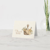 Baby Shower Silly Goose Lemon  サンキューカード (正面)