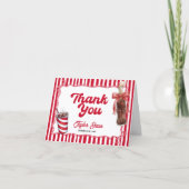 Baby Shower Soda Pop Thank You サンキューカード (正面)