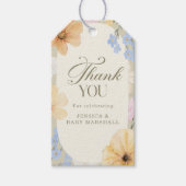 Baby shower, Spring, Floral, Summer,Gender neutral ギフトタグ (正面)