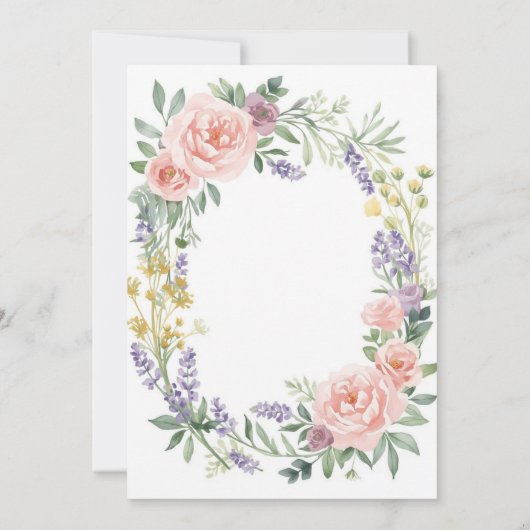 Baby Shower Sprinkle Invitation – Watercolor 招待状 (裏面)