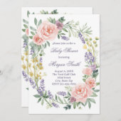 Baby Shower Sprinkle Invitation – Watercolor 招待状 (正面/裏面)