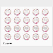 Baby Shower Stickers – Custom Labels & Decorations ラウンドシール (シート)