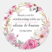 Baby Shower Stickers – Custom Labels & Decorations ラウンドシール (正面)