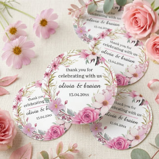 Baby Shower Stickers – Custom Labels & Decorations ラウンドシール