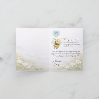 Baby Shower Thank You Card サンキューカード